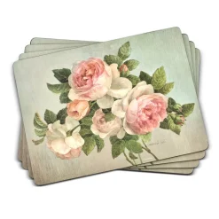 Pimpernel Antique Rose Set of 4 Placemats Best