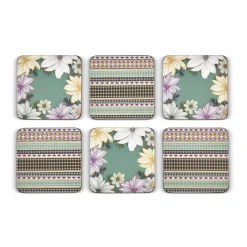 Pimpernel Atrium Set of 6 Coasters Fashion