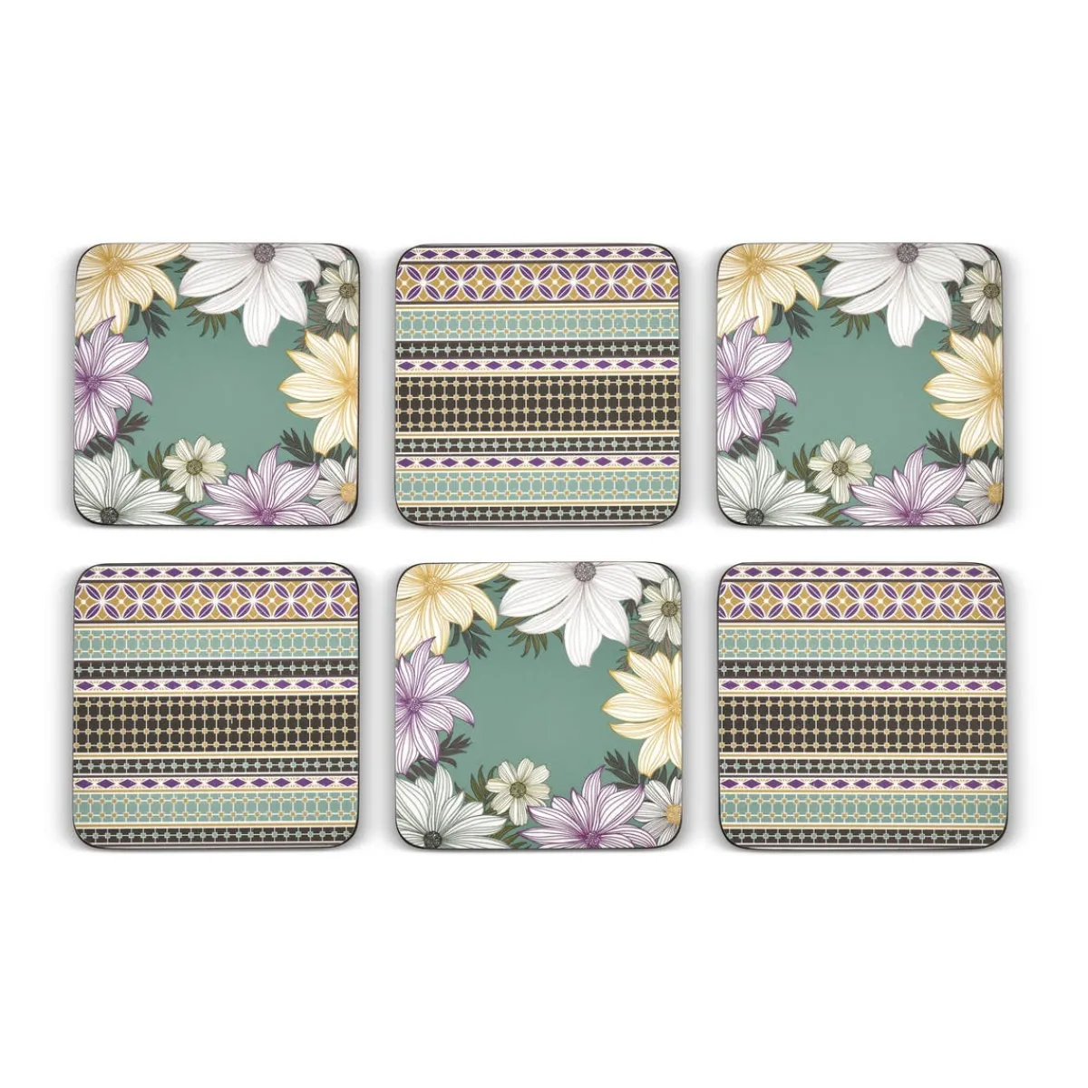 Pimpernel Atrium Set of 6 Coasters Fashion