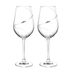 Portmeirion Auris Crystal Set of 2 Red Wine Glasses Sale