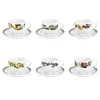 Portmeirion Botanic Garden 6 Espresso Cups & Saucers New