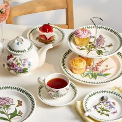 Portmeirion Botanic Garden Footed Cake Plate with Server Clearance