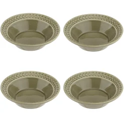 Portmeirion Botanic Garden Harmony 4 Cereal Bowls, Moss Clearance