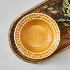 Portmeirion Botanic Garden Harmony 4 Cereal Bowls, Amber Clearance