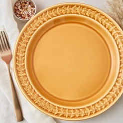 Portmeirion Botanic Garden Harmony Set of 4 Plates, Amber Clearance