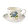 Portmeirion Botanic Garden Meadow Breakfast Teacup & Saucer, Hydrangea New