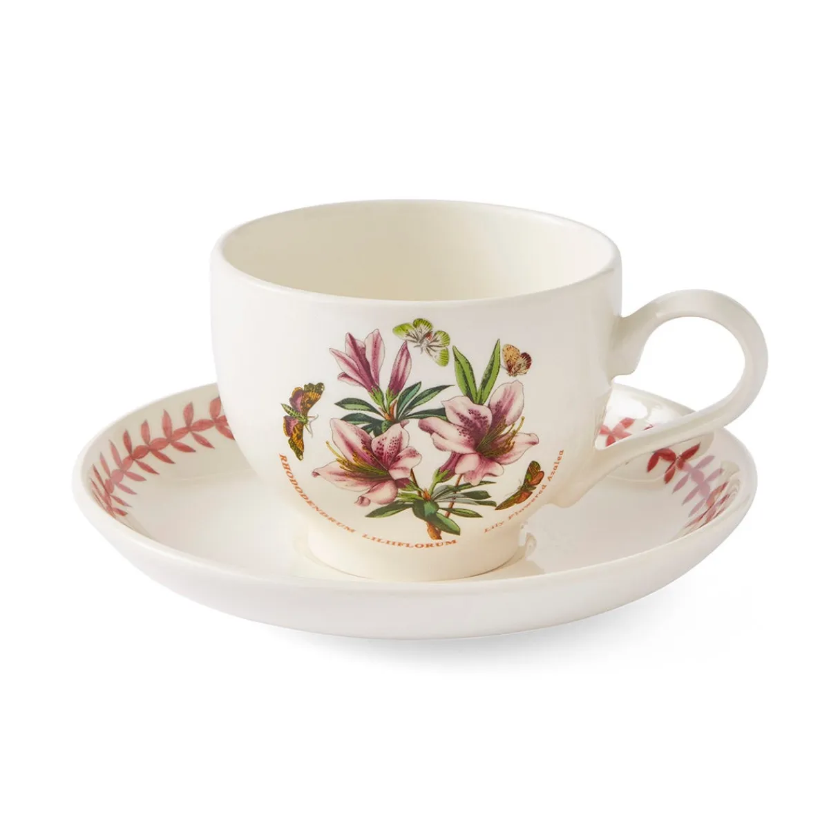 Portmeirion Botanic Garden Meadow Breakfast Teacup & Saucer, Azalea Online