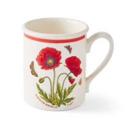 Portmeirion Botanic Garden Meadow Breakfast Mug, Poppy Clearance