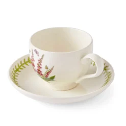 Portmeirion Botanic Garden Meadow Breakfast Teacup & Saucer, Foxglove Sale