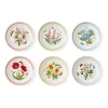 Portmeirion Botanic Garden Meadow Set of 6 Small Dinner Plates, Assorted Fashion