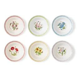 Portmeirion Botanic Garden Meadow Set of 6 Oatmeal Bowls, Assorted Outlet
