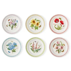 Portmeirion Botanic Garden Meadow Set of 6 Dinner Plates, Assorted Sale