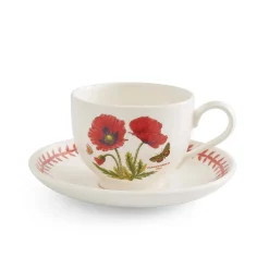 Portmeirion Botanic Garden Meadow Set of 6 Teacups & Saucers, Assorted Sale