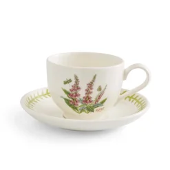 Portmeirion Botanic Garden Meadow Teacup & Saucer, Foxglove Clearance