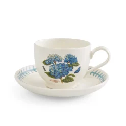 Portmeirion Botanic Garden Meadow Teacup & Saucer, Hydrangea New