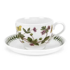 Portmeirion Botanic Garden Pimpernel Teacup & Saucer Hot