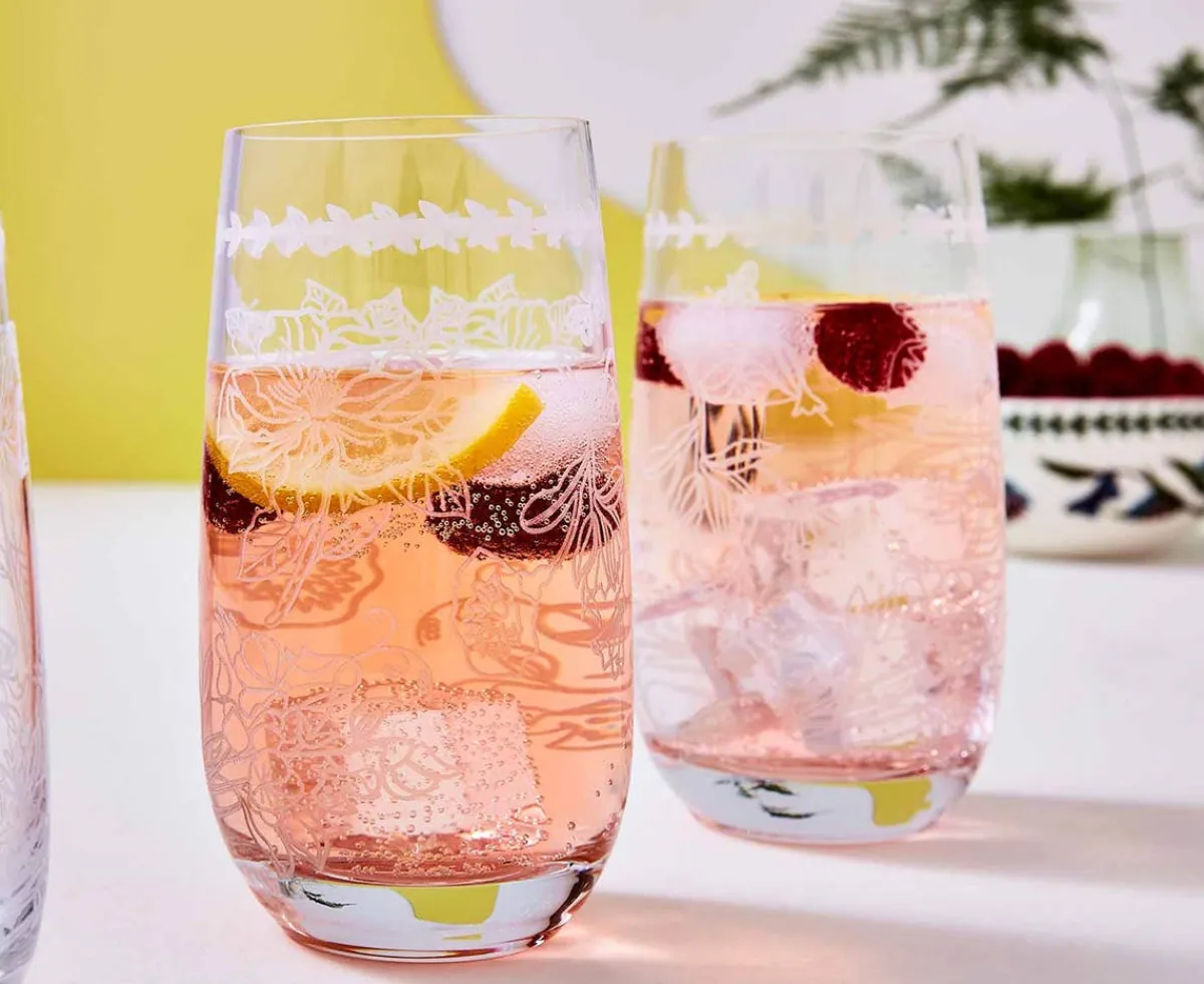 Portmeirion Botanic Garden Set of 4 Highball Glasses Outlet