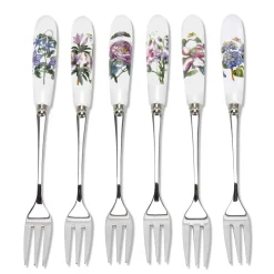 Portmeirion Botanic Garden Set of 6 Pastry Forks Outlet