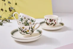 Portmeirion Botanic Garden Set of 6 Teacups & Saucers Clearance