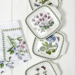 Portmeirion Botanic Garden Square Dessert Dish with Handles Clearance