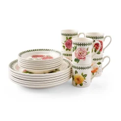 Portmeirion Botanic Roses 18 Piece Dinner Set Outlet