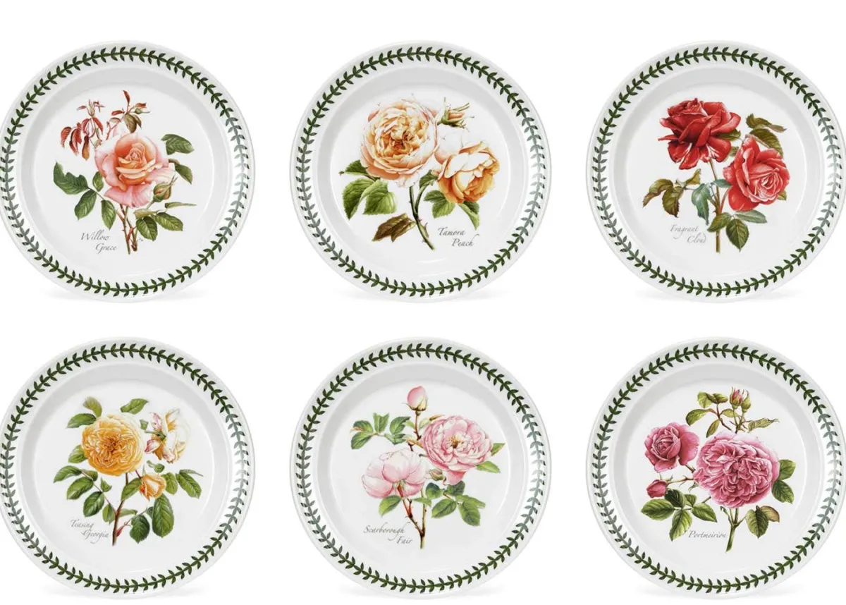 Portmeirion Botanic Roses Set of 6 Plates, 20cm Online