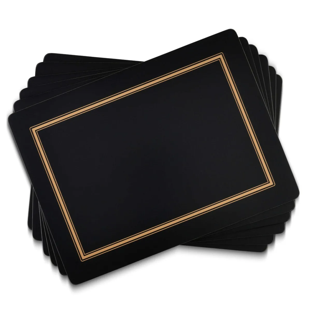 Pimpernel Classic Black Set of 6 Placemats Hot