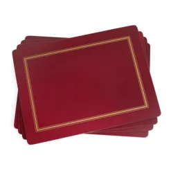 Pimpernel Classic Burgundy Set of 4 Placemats Fashion