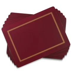 Pimpernel Classic Burgundy Set of 6 Placemats Best