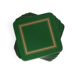 Pimpernel Classic Emerald Set of 6 Coasters Discount