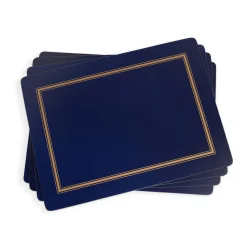 Pimpernel Classic Midnight Set of 4 Large Placemats New