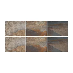 Pimpernel Earth Slate Set of 6 Placemats Sale