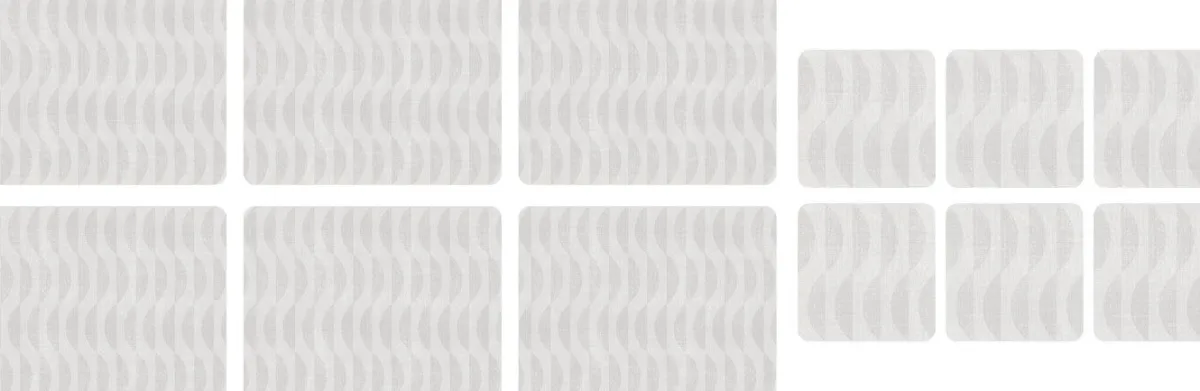 Pimpernel Eclipse Set of 6 Placemats & Coaster Set Hot