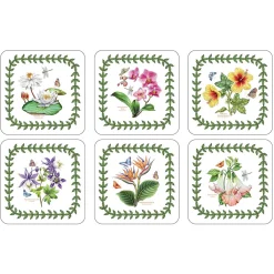 Pimpernel Exotic Botanic Garden Set of 6 Coasters New
