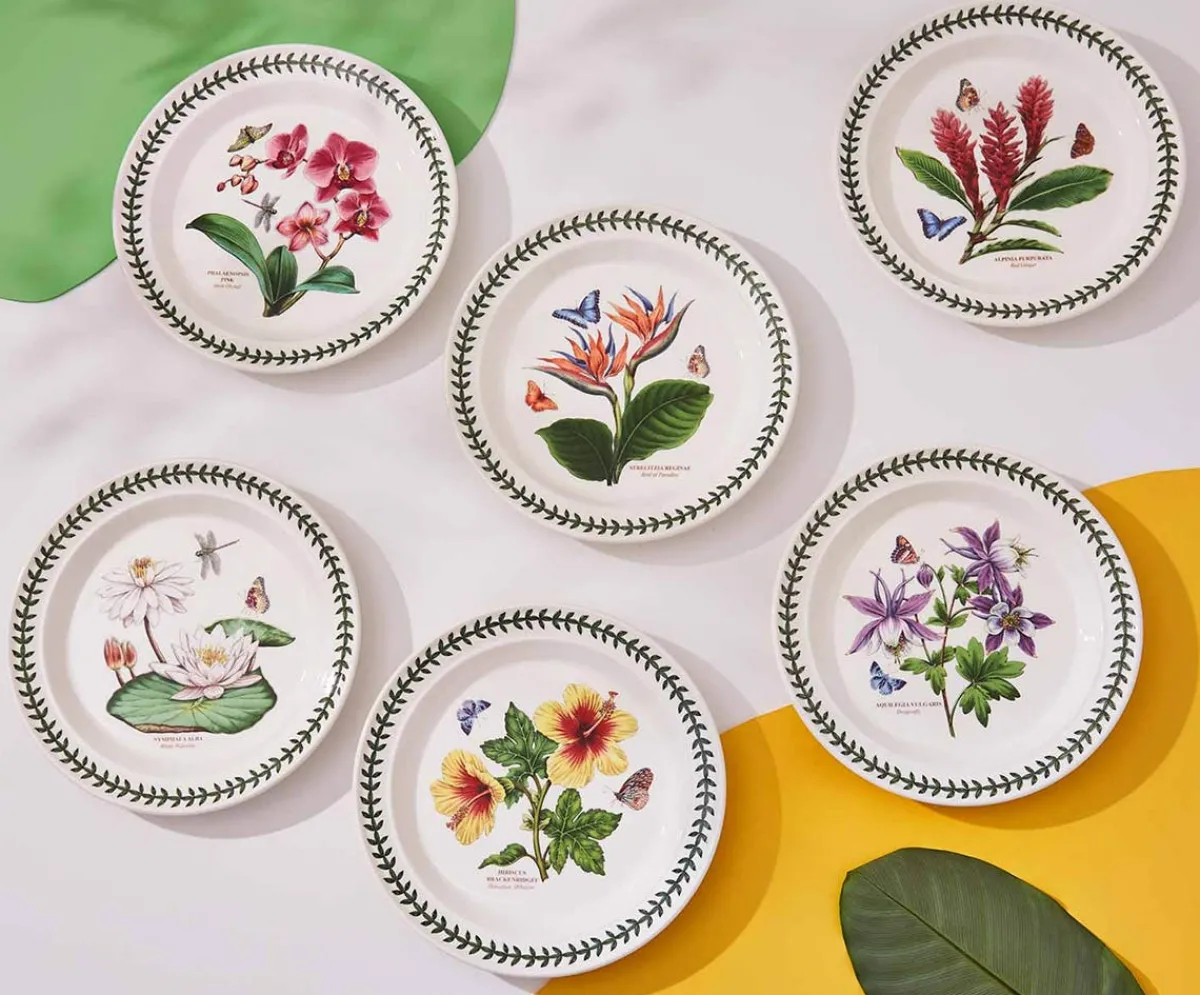 Portmeirion Exotic Botanic Garden Set of 6 Dinner Plates Fashion