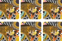 Pimpernel Floral Jungle Set of 6 Coasters Clearance