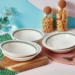 Portmeirion Laurel Leaf Set of 6 Pasta Bowls Hot