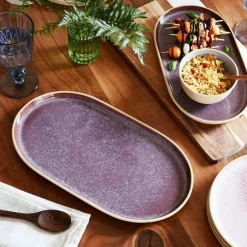 Portmeirion Minerals Large Oval Platter, Amethyst New