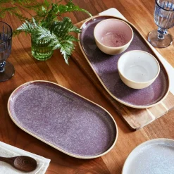 Portmeirion Minerals Medium Oval Platter, Amethyst Clearance