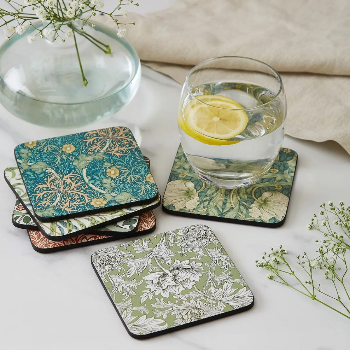 Spode Morris & Co. Set of 6 Coasters New