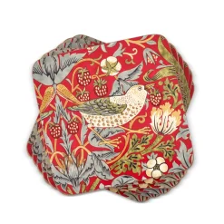 Pimpernel Morris and Co for Strawberry Thief Red Set of 6 Placemats and Coasters Outlet