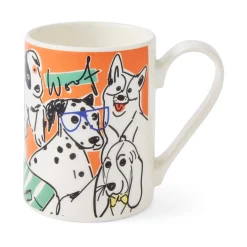 Portmeirion Mug Meirion Dogs Mug, Bright Orange Outlet