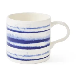 Portmeirion Mug Meirion Horizontal Stripes Mug, Blue & White New