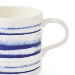 Portmeirion Mug Meirion Horizontal Stripes Mug, Blue & White New
