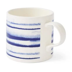 Portmeirion Mug Meirion Horizontal Stripes Mug, Blue & White New