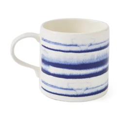 Portmeirion Mug Meirion Horizontal Stripes Mug, Blue & White New