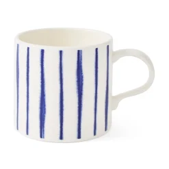 Portmeirion Mug Meirion Pin Stripes Mug, Blue & White Discount