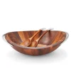 Nambe Nambé Braid Salad Bowl & Servers Hot
