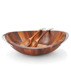 Nambe Nambé Braid Salad Bowl & Servers Hot