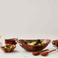 Nambe Nambé Braid Salad Bowl & Servers Hot